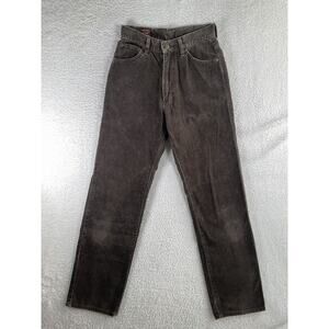 VTG Miss Lee Riders Corduroy Pants Womens 29x31 Westerner Brown (25x30 Actual)